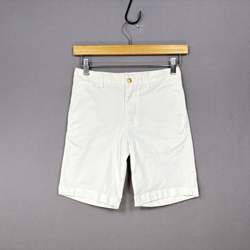 Polo Ralph Lauren Kids Boys Chino Shorts Size 10 White Pony Logo Preppy Casual